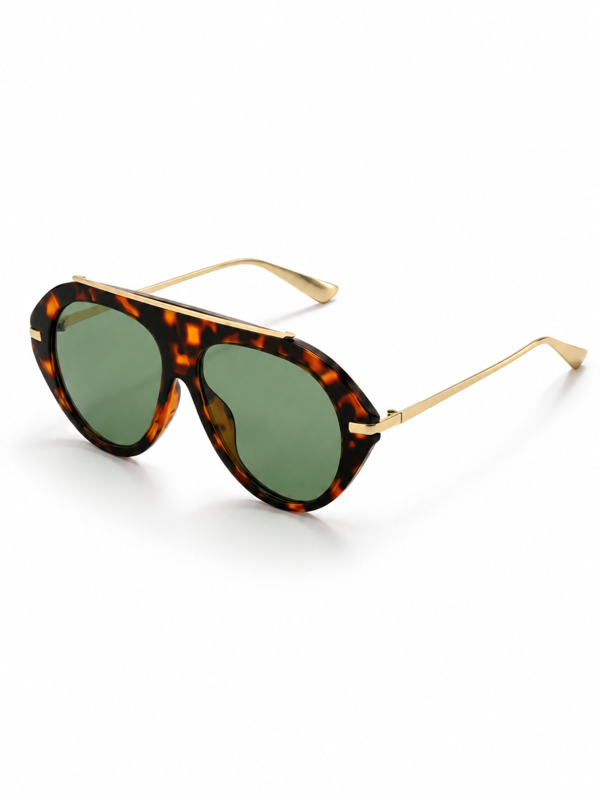 Gafas de sol ELIA AMSTERDAM — Leopardo y Verde